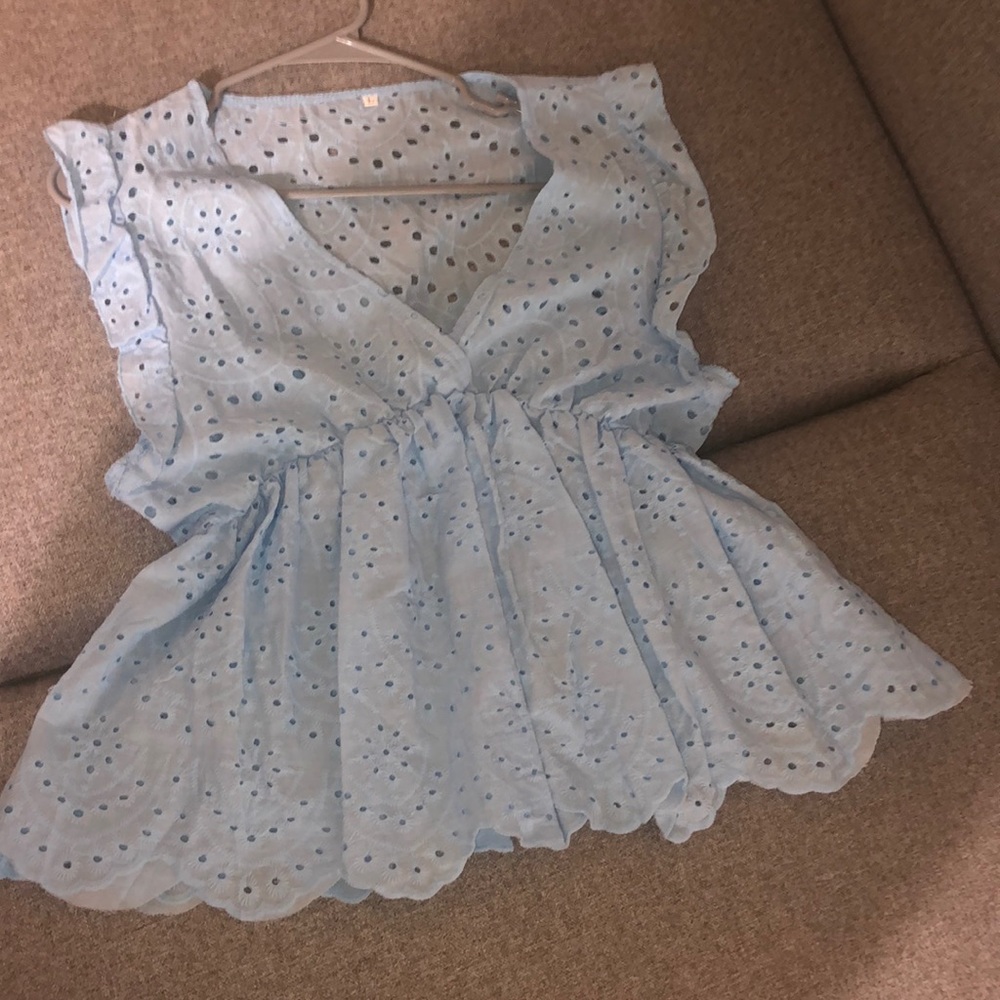 Sleeveless babydoll top